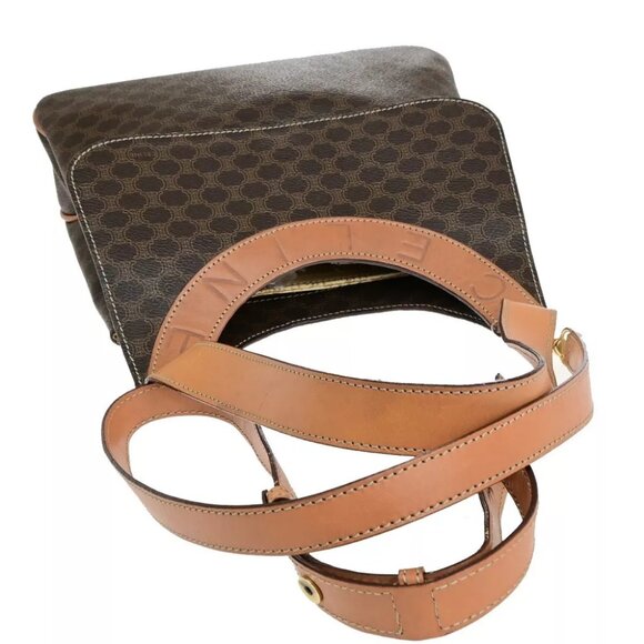 authenticity guaranteed CELINE Logo Macadam 2Way Shoulder Hand Bag - Picture 6 of 16